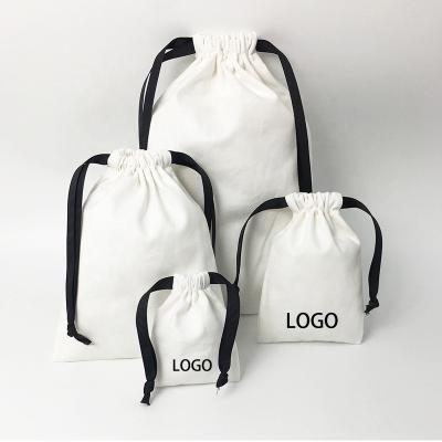 China PUNCH Customized Shoes Garment Bag Wholesale Custom Drawstring Pouch Cotton Drawstring Dust Bag With Customized Logo for sale