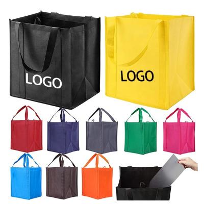 China Reusable Non Woven Tote Bag With Logo Foldable PP Spunbond Non Woven Shopping Bag for sale