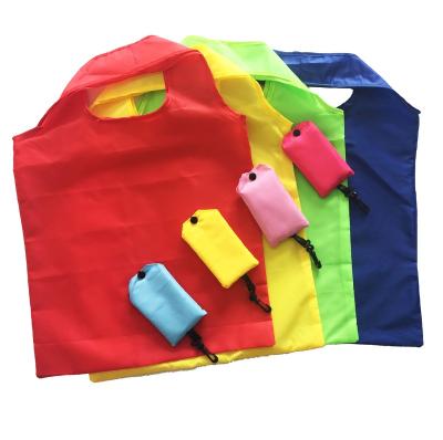 China Custom Polyester Nylon Folding Soft-loop Ripstop RPET Foldable Reusable Shopping Bag With Pocket for sale