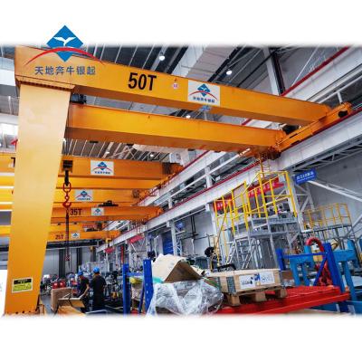 China Gantry Crane Manufacturer Wholesale Durable Rail Mounted Electric Crane Double Girder Crane for sale