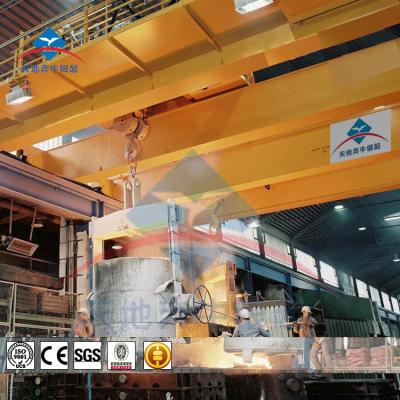 China Double Girder Cast Iron Bridge Bridge Crane Promotional Specials Metallurgical QDY Type Crane for sale