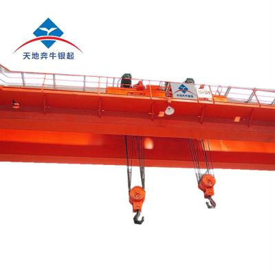 China Bridge Crane The Hottest Selling QDY Wireless Remote Double Girder Overhead Crane for sale