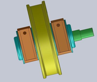 China Industrial Field Hot Sale Overhead Crane Rail Wheel With LYC Bearing for sale