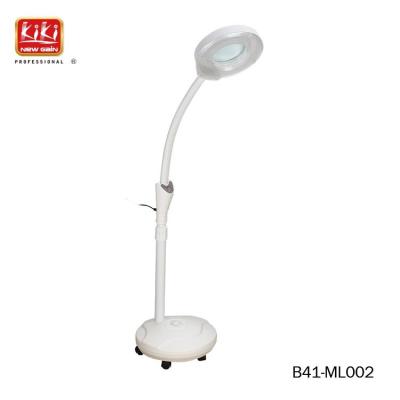 China Kiki Beauty Floor Stand 120Pcs Lighting Led Lamp Lampara De Aumento Professional Magnifying Magnifier For Beauty Salon Use for sale