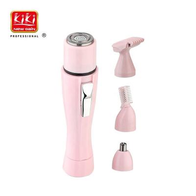 China KIKI NEWGAIN Electric Hair Removal Trimmer Face/Nose Epilator 4 in 1 Lady Beauty Kit For Women Use for sale