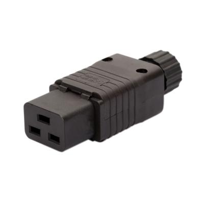 China Commercial IEC 320 C19 16A Rewireable AC Power Adapter Socket Female Connector for sale