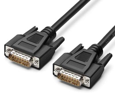 China Commercial Serial D-SUB DB15 RS232 Cable , HD 15P DB15 Male to Female 28AWG Extension Cable for sale