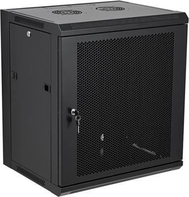 China SPCC Cold Steel 12U Wall Mount Network Server Cabinet Vented Enclosure for sale