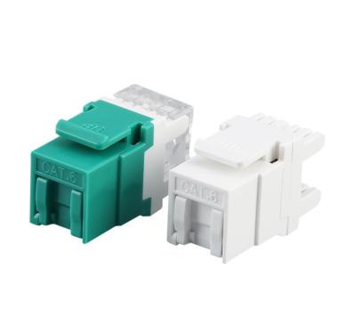 China Unshielded UTP CAT5e / CAT6 RJ45 Commercial Network Toolless Keystone Module With Protector for sale