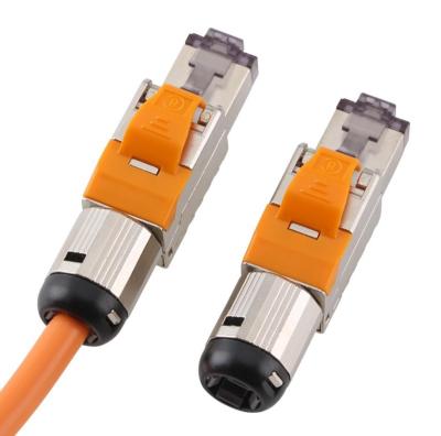 China Commercial Toolless STP CAT6/CAT6A/Cat7/Cat8 RJ45 8P8C Keystone Network Field-terminated Modular Jack for sale