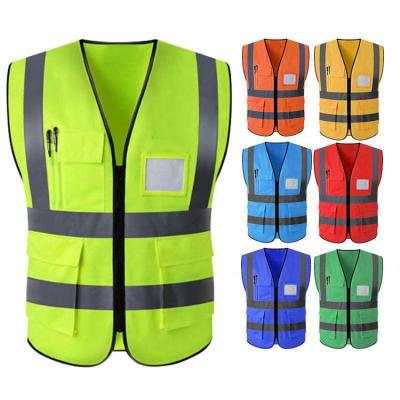 China Reflective Vest Hi Vis Reflective CE Certificated Road Clothing High Visibility Safety Vest Reflective for sale