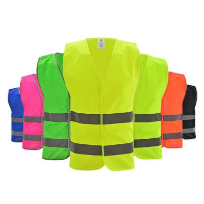 China OEM Custom Apparel Traffic Road Vis Airport High Visibility Reflective Hi Safety Reflective Vest for sale