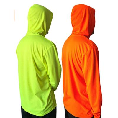 China High Visibility Construction Safety Shirt Hoodies Long Sleeve Safety Reflective Shirt for sale