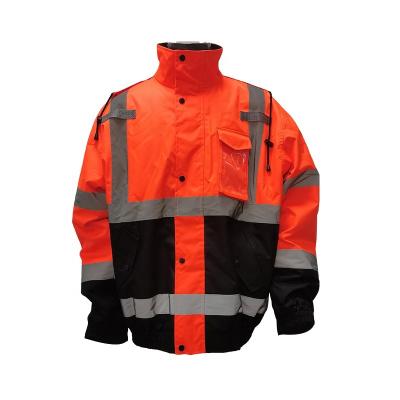 China OEM/ODM EN20471 Reflective Reflective Work Safety Jackets High Visibility Warm Jacket for sale