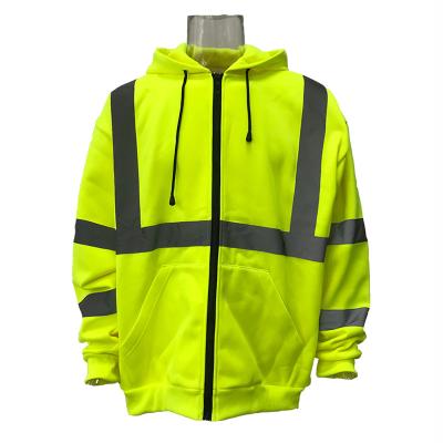 China Safety Reflective Reflective Clothing Insulated Men's Parka Reflector Jacket Winter Work Wear Hi Vis Clothing for sale