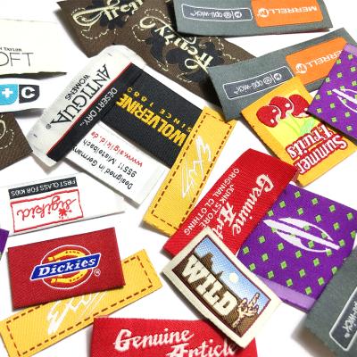 China Viable Logo Garment Sticker Clothing Woven Custom Private Label For Mens Garment Clothing Customized Woven Labels For Apparel Label for sale