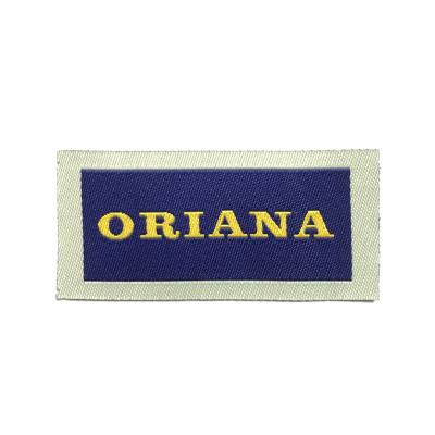 China Wholesale Personalized Soft Wash Woven Damask Woven Apparel Labels Sustainable Garment Care Label for sale