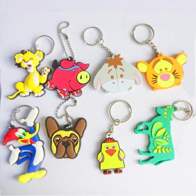 China Modern Hot Sale Soft PVC Rubber Keychains Wholsesale Personalized 3D Custom Soft PVC Rubber Keychains for sale