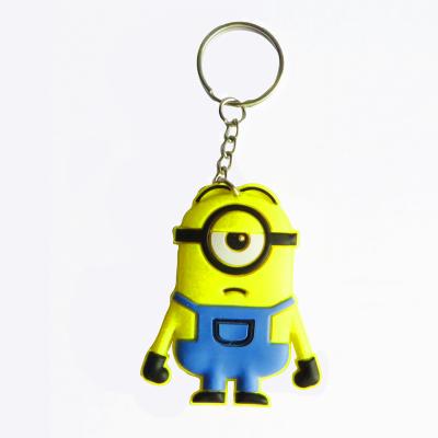 China Modern Custom Soft Keychain Cartoon PVC 3D Keychains Logo Key Chain Embossed Rubbe 2D for sale