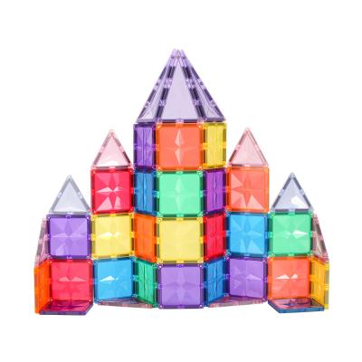 China 2021 New Arrival BPA Free Magnetic Construction Toy Building Tiles Toys Magnetic Set Montessori Educational Toy EN71,ASTM,CPSC,CE for sale