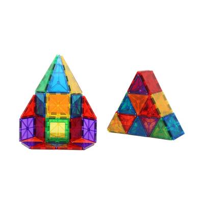 China MNTL 100-Pieces Building Block Toy Magnetic Triangles and Squares Magnet 3d Building Toy for sale