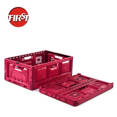 China Eco-friendly Collapsible Collapsible Raw Material Storage Moving Plastic Crates Fruit Egg Crates Manufacturer for sale