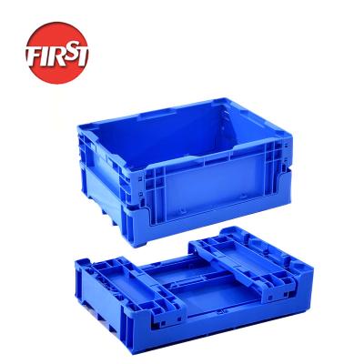 China Collapsible Collapsible Plastic Storage Box Japan Mini Milk Crate Strong Reusable Rustic Harvest Bins for sale