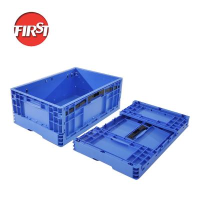 China Collapsible Collapsible Stackable Perfect Plastic Box For Storing Food Plastic Stackable Crates Collapsible Crate for sale