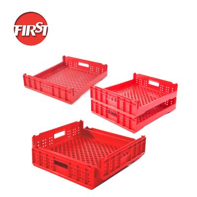 China Recyclable Plastic Mobile Stackable Plastic Turnover Crate For Bread for sale