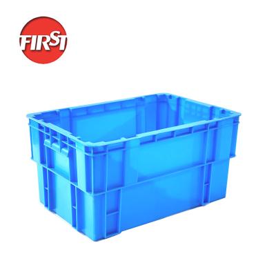 China Solid Heavy Duty Box Industry Plastic Stackable Turnover Crate Plastic Crates for sale