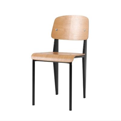 China Bentwood Dining Standard Jean Style Restaurant Chairs Metal Frame Modern Metal Frame Plywood Chair for sale