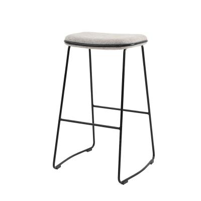 China Metal Frame Barstool Modern Soft Bar Stool Bar Chair Bar Counter Stools Black Modern Bar Stools for sale