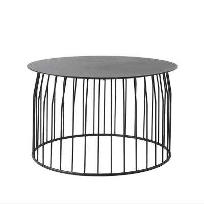 China Modern Nordic Minimalist Table Set Waterproof Outdoor Metal Side Table for sale