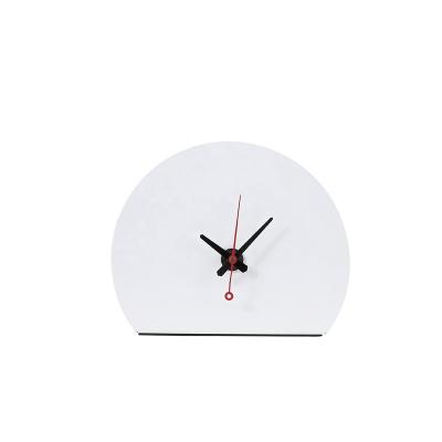 China Modern Concise Design Preciser Metal Desk Clock For Living Room for sale