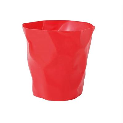 China Wholesale High Quality Sustainable Living Room Plastic PP Bin Living Room Colorful Plastic Waste Bin for sale