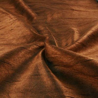 China Anti-Static Yarn Dyed Two Tone 100% Silk Dupion Shantung Dupioni Silk Fabric for sale