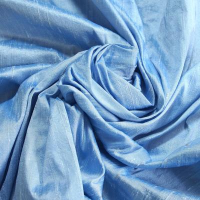 China Antistatic 100% Polyester Dupioni Fabric Polyester Shantung Fabric Polyester Dupioni Roving Fabric for sale