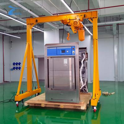 China hot sell Portable Gantry Crane 7.5t,10t,15t,20t 0.5-20t mobile mini cranes for sale