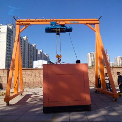 China 1t,2t,3t,5t,7.5t,10t,15t,20t 0.5-20t portable crane gantry China supplier for sale