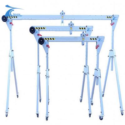 China Light weight Aluminium Gantry Crane duty portable mobile mini indoor small price for sale