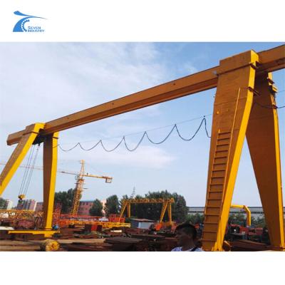 China China outdoor Single Girder Gantry Crane lifting 20 ton 30 ton mobile with electric hoist for sale