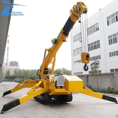 China Mini Electric Hydraulic Truck Crane Mobile Crawler Crane expert in narrow space for sale