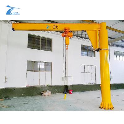 中国 SEVENCRANE Best price pillar 0.5 ton fixed column rotary gantry jib cranes motor 販売のため