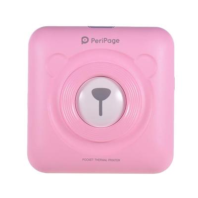 China Wholesale Price Pink Color Mobile Peripage Mini Printer Photo Printer With High Capacity Rechargeable Lithium Battery for sale