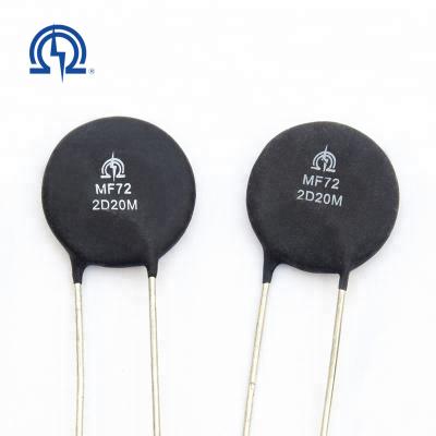 China Negative Inrush Current Limiter MF72 Temperature Coefficient Thermistors for Temperature Compensation 2R5D10 MF72-2R5D10M for sale