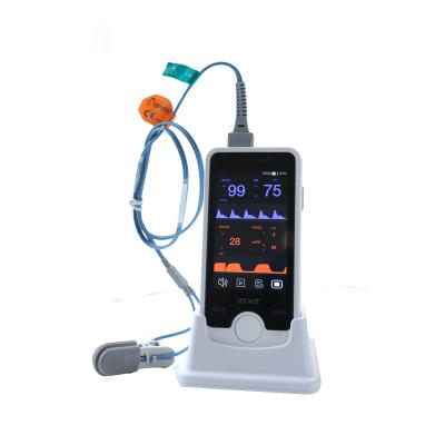 China 4 inch Touch Screen Human Use Portable Spo2 PR Monitor Optional NIBP CO2 Vital Signs Monitor A31 for sale