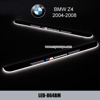 China BMW Z4 Car accessory stainless steel scuff plate door sill plate light LED for sale