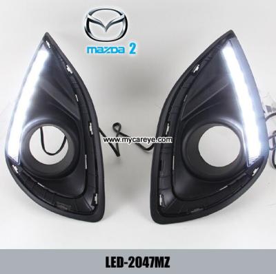 China Mercado de accesorios auto diurno de la luz delantera de las luces corrientes de Mazda 2 DRL LED en venta