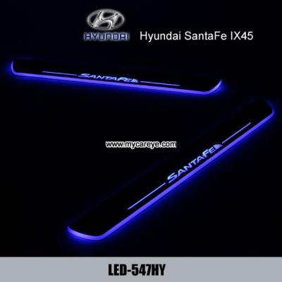 China Venta al por mayor de China de la placa del desgaste del travesaño de la puerta de coche de la luz de Hyundai Santa Fe IX45 LED en venta