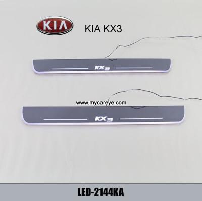 China Kia KX3 Car accessory stainless steel scuff plate door sill plate light LED for sale